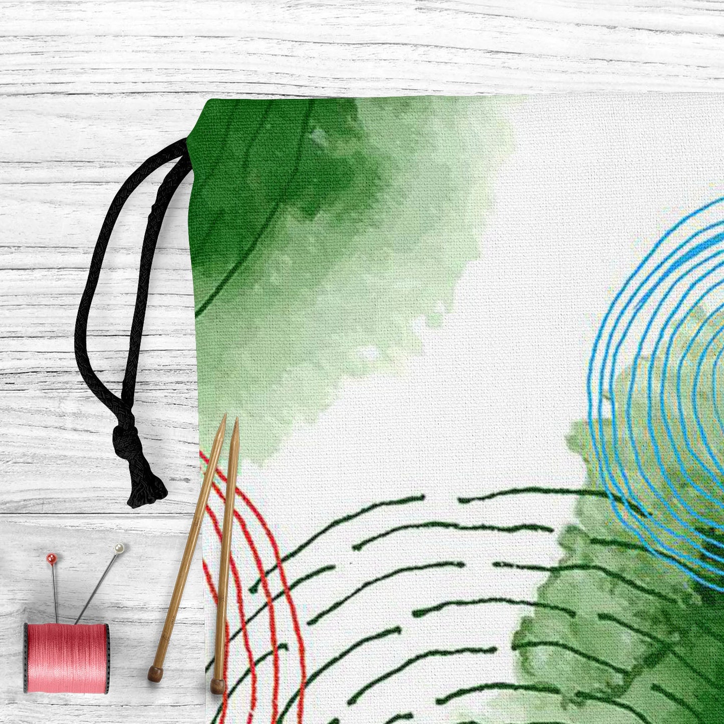 Hand Drawing Reusable Sack Bag | Bag for Gym, Storage, Vegetable & Travel