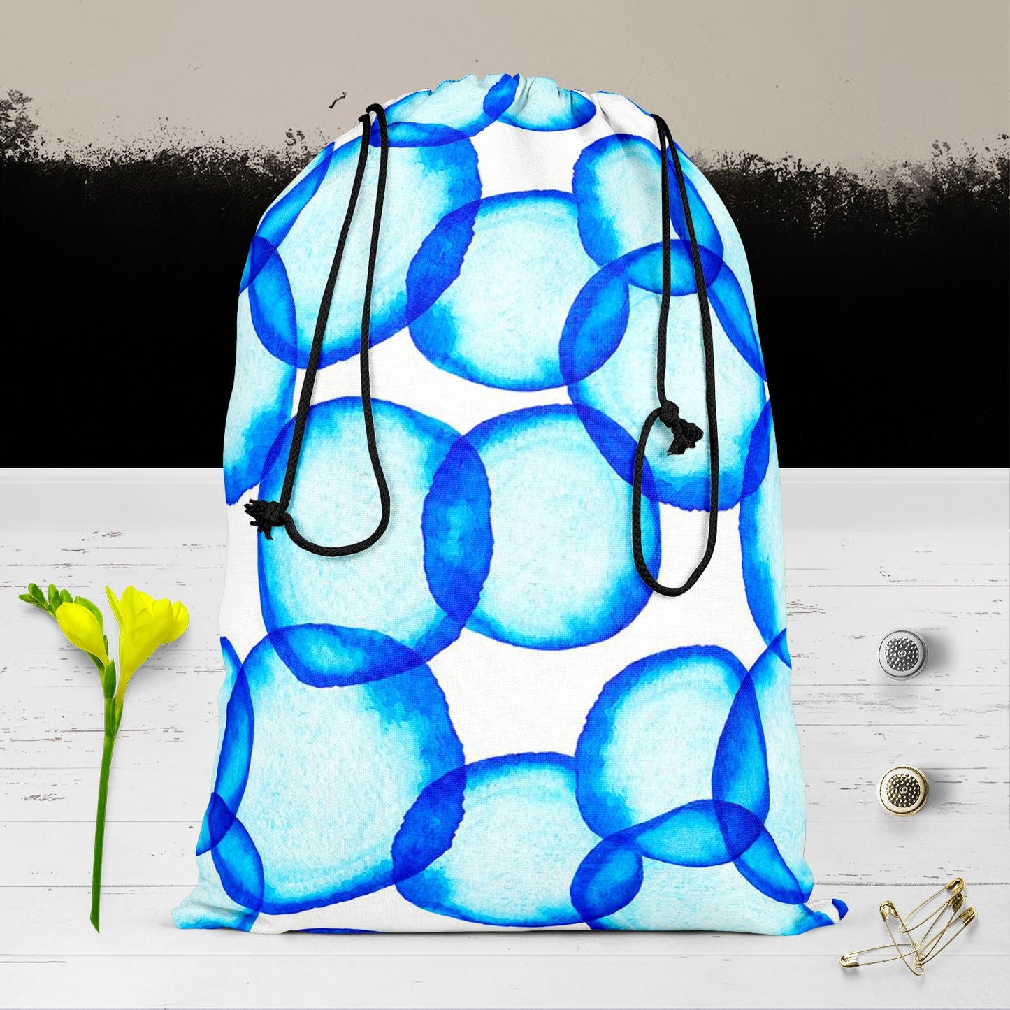 Soap Bubbles D2 Reusable Sack Bag | Bag for Gym, Storage, Vegetable & Travel