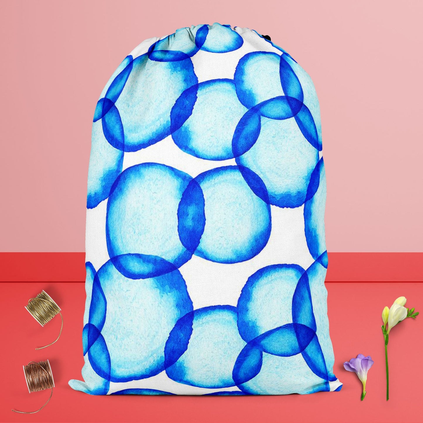 Soap Bubbles D2 Reusable Sack Bag | Bag for Gym, Storage, Vegetable & Travel