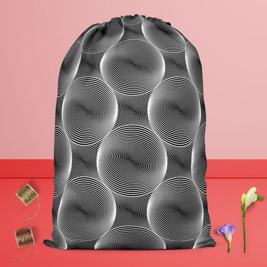 Monochrome Sphere Reusable Sack Bag | Bag for Gym, Storage, Vegetable & Travel