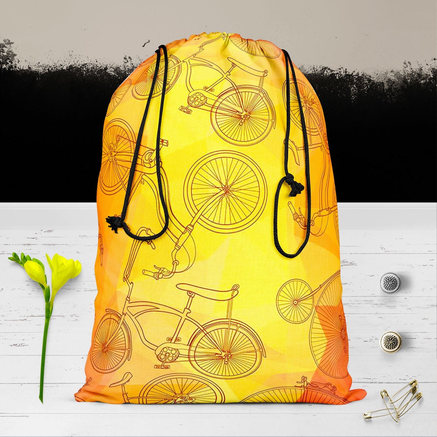 Bicycles D5 Reusable Sack Bag | Bag for Gym, Storage, Vegetable & Travel