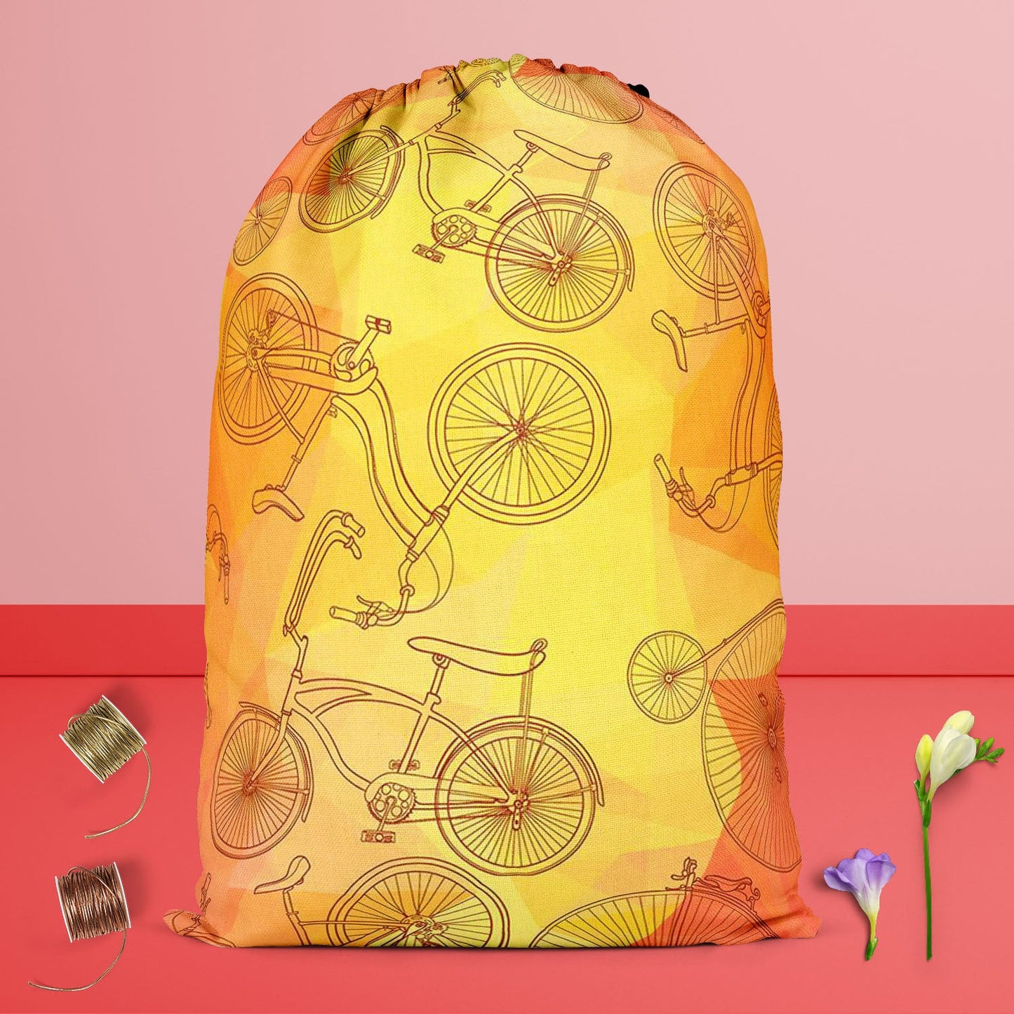 Bicycles D5 Reusable Sack Bag | Bag for Gym, Storage, Vegetable & Travel