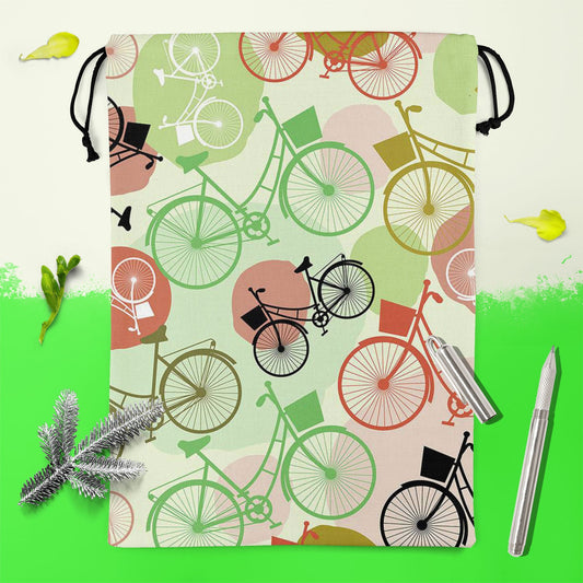 Vintage Bicycles Reusable Sack Bag | Bag for Gym, Storage, Vegetable & Travel