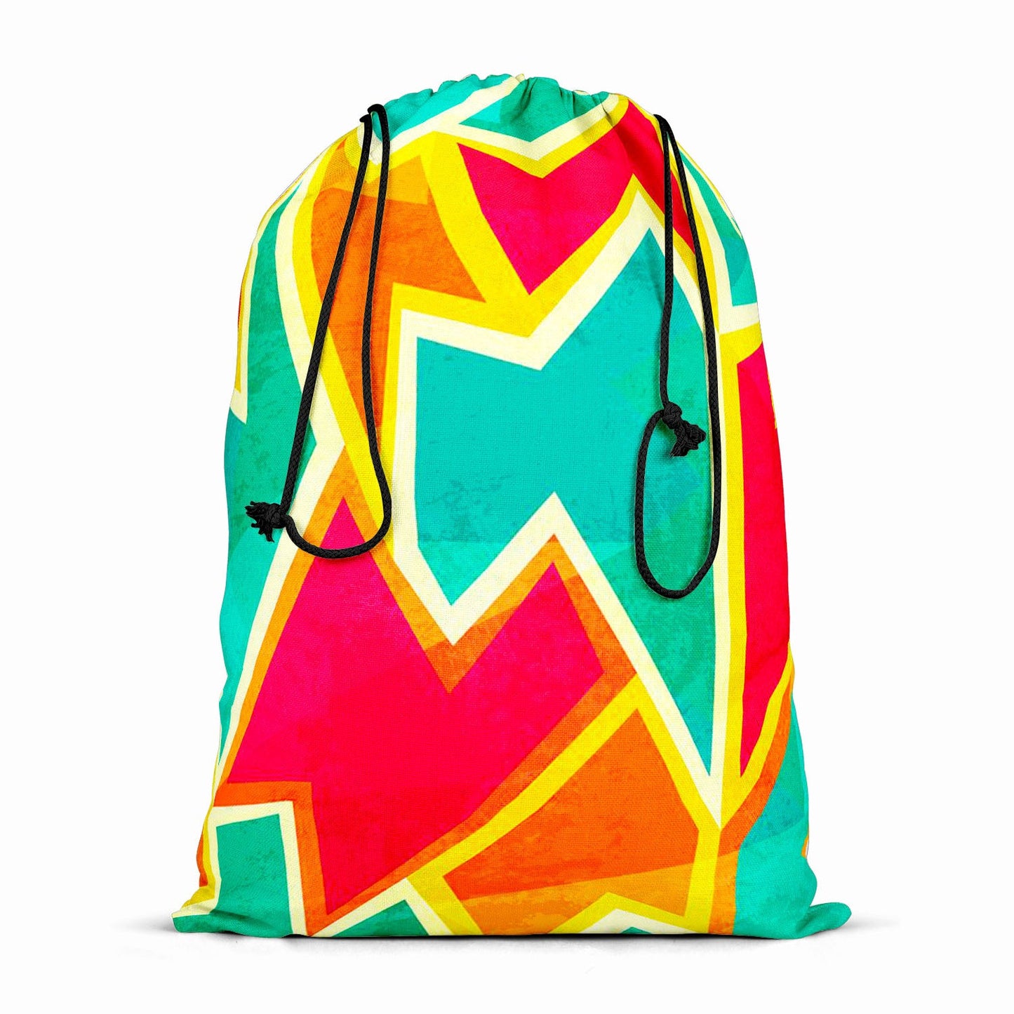 Bright Mosaic Reusable Sack Bag | Bag for Gym, Storage, Vegetable & Travel