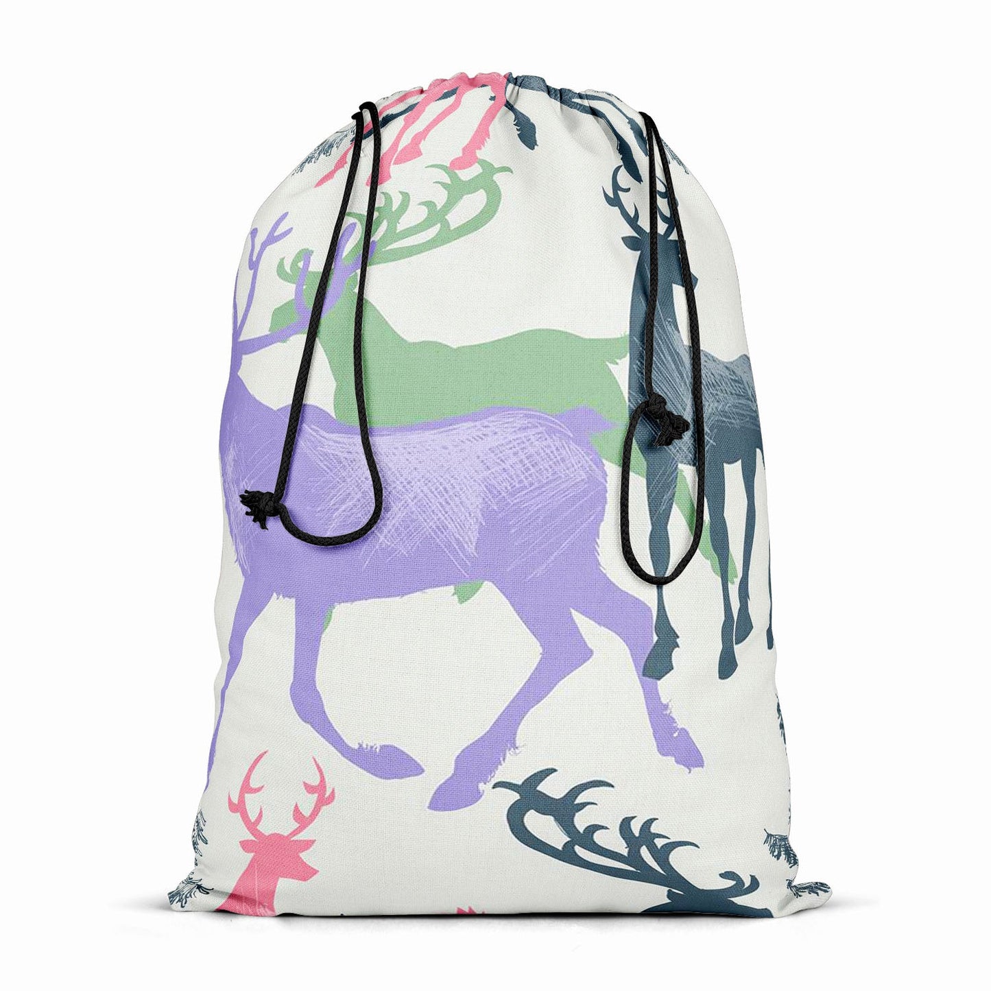 Deer & Pine Reusable Sack Bag | Bag for Gym, Storage, Vegetable & Travel