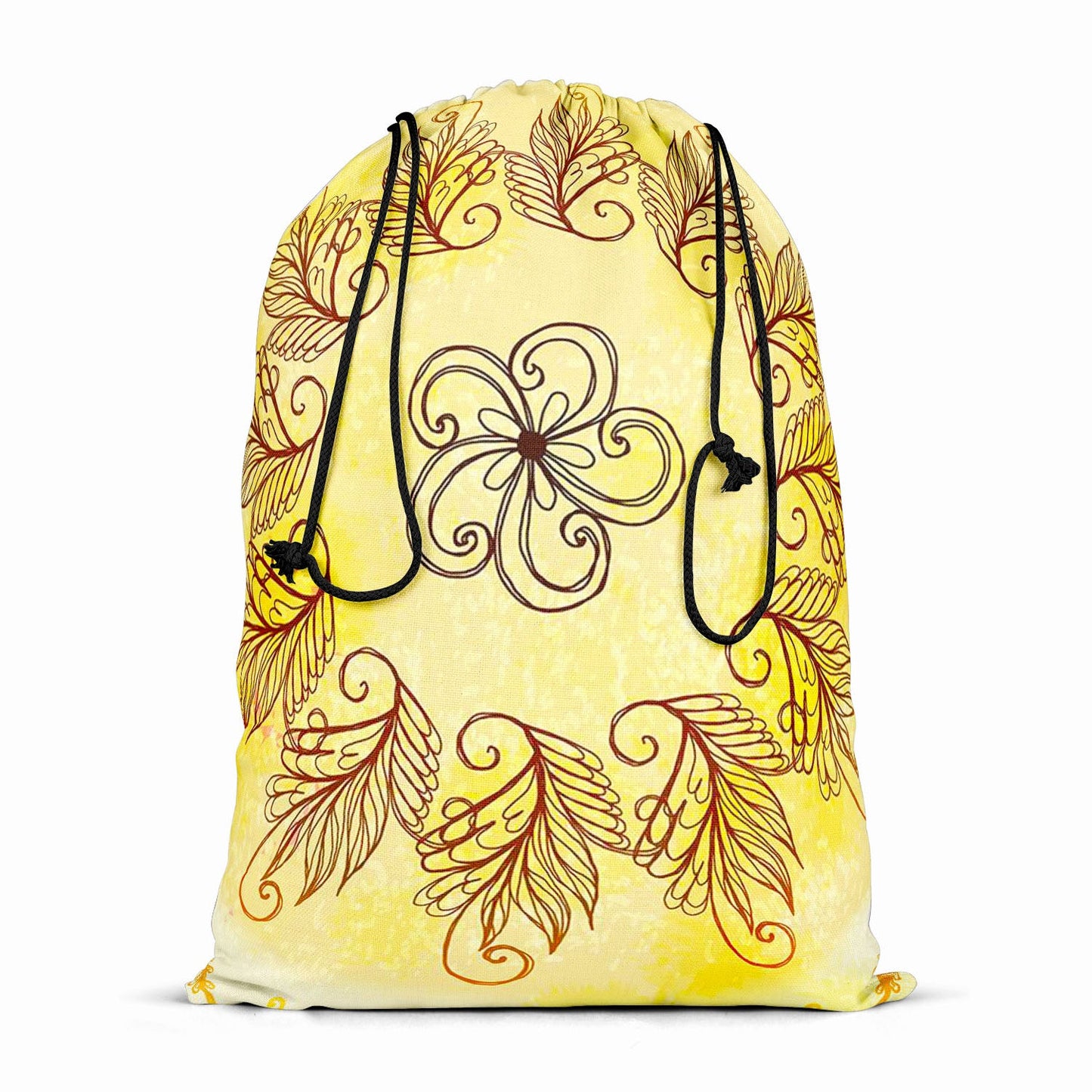 Ethnic Circular Ornament D4 Reusable Sack Bag | Bag for Gym, Storage, Vegetable & Travel