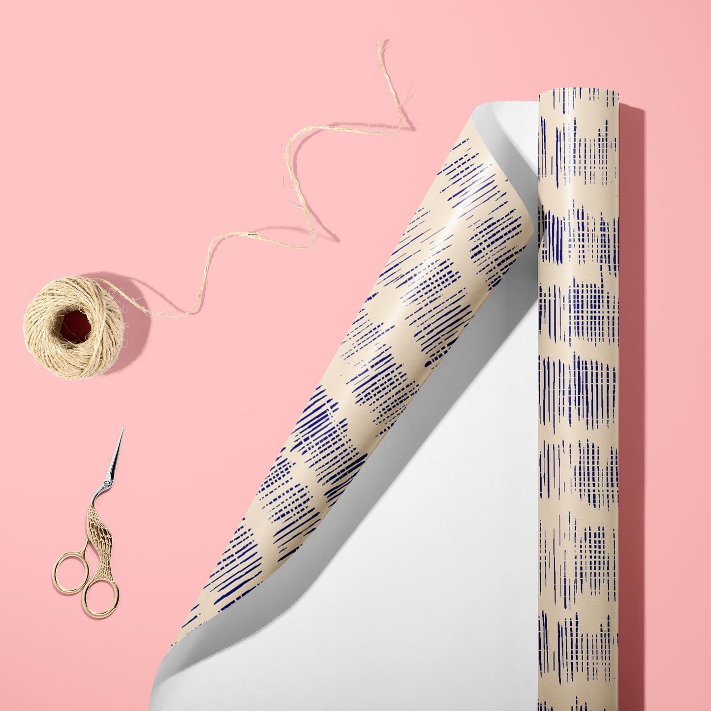 Japanese Shibori Stripes D2 Art & Craft Gift Wrapping Paper