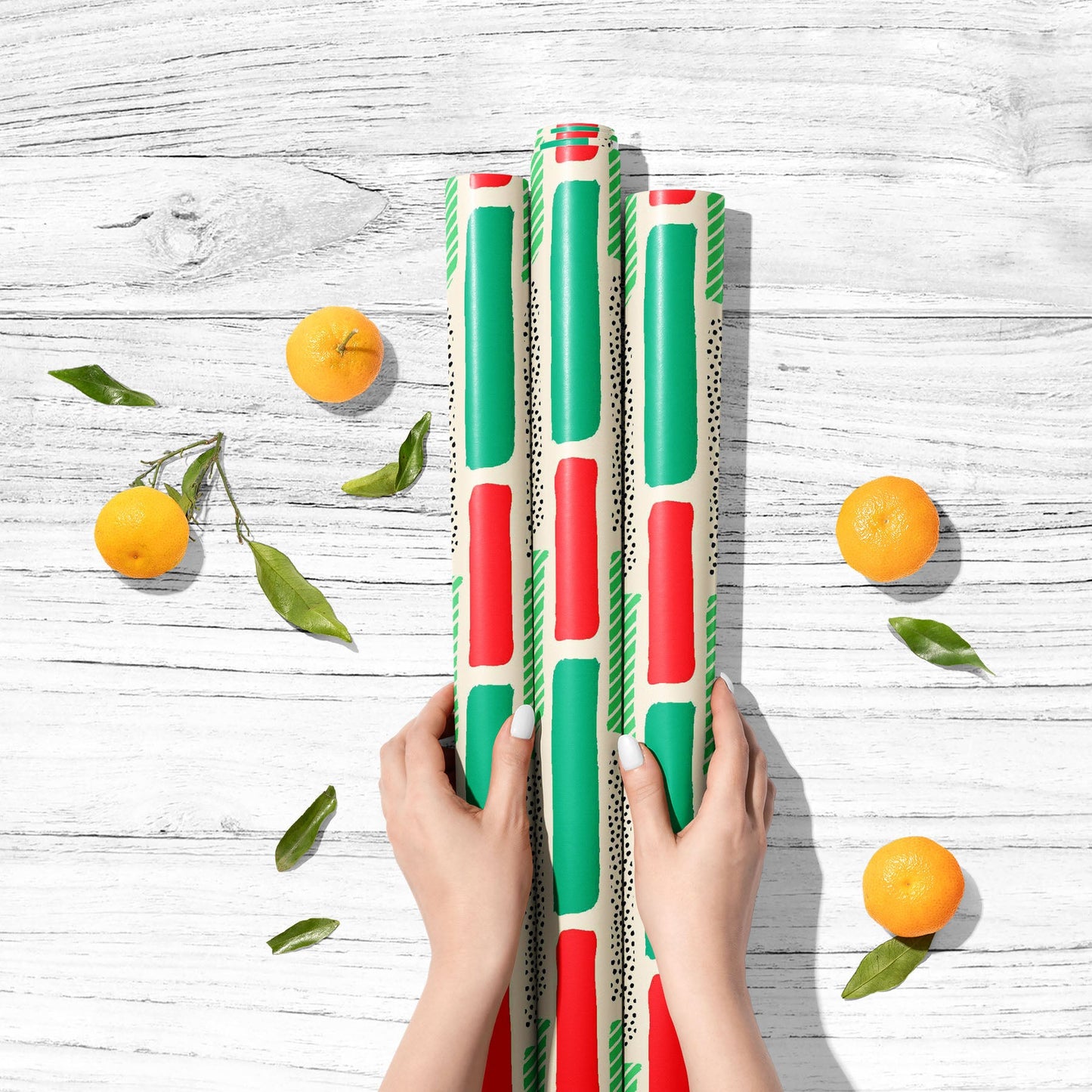 Brush Stroke Repeating Art Art & Craft Gift Wrapping Paper