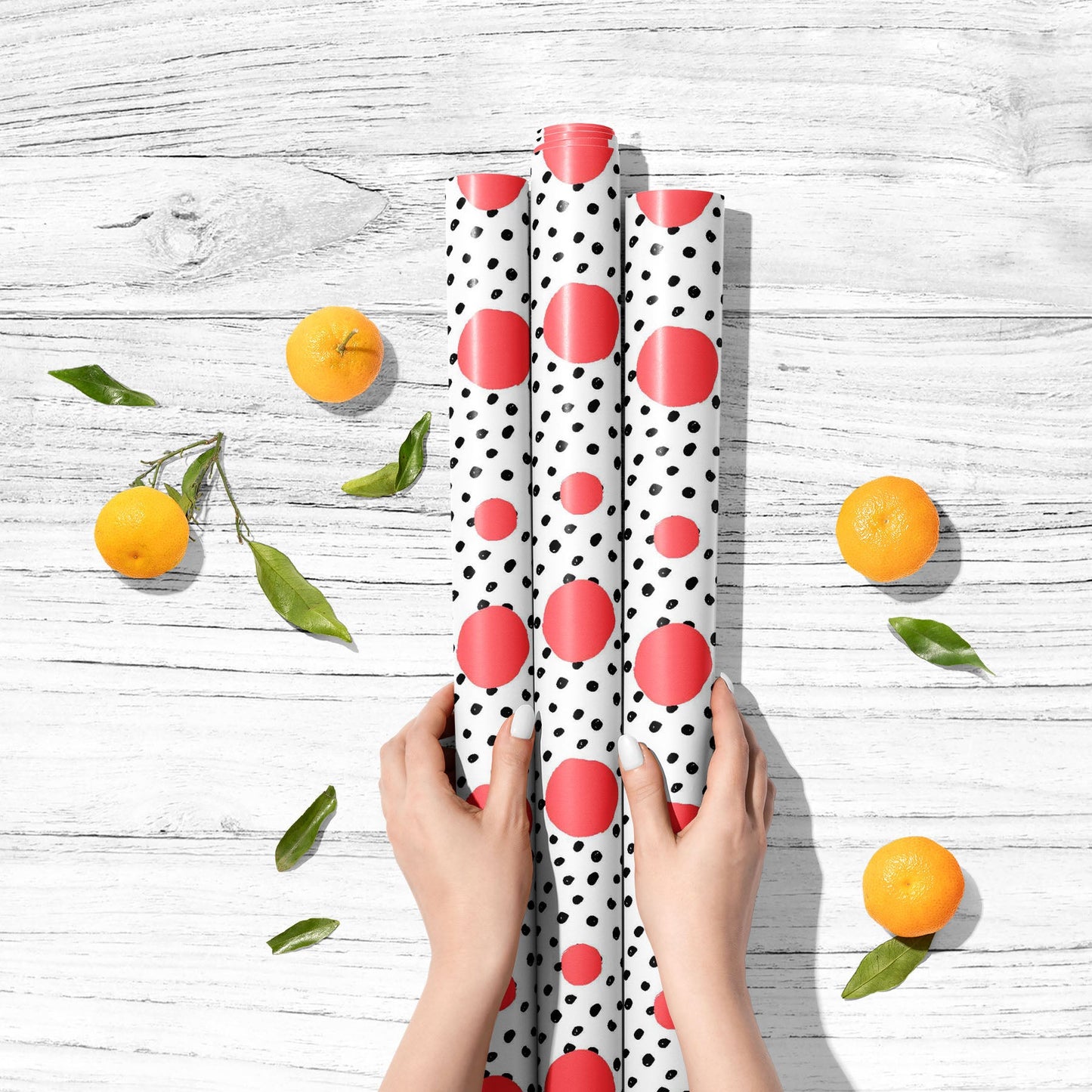 Round Shaped Repeating Style Art & Craft Gift Wrapping Paper