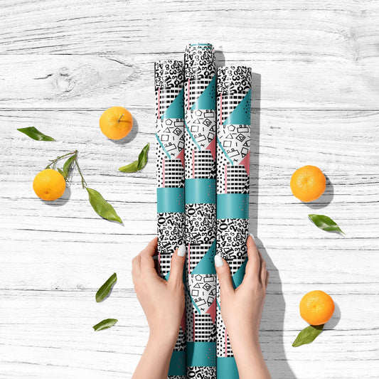 Abstract Patchwork Art D1 Art & Craft Gift Wrapping Paper