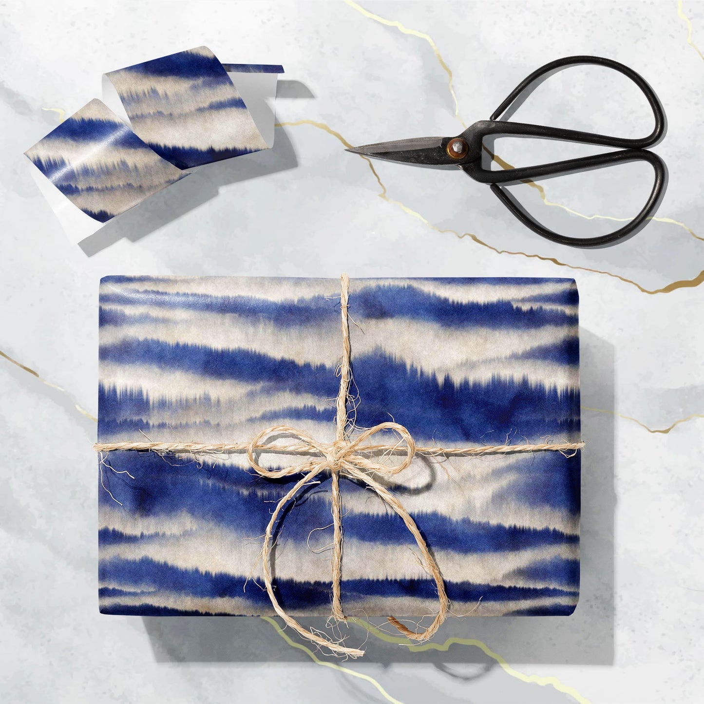 Watercolor Abstract Motif D2 Art & Craft Gift Wrapping Paper