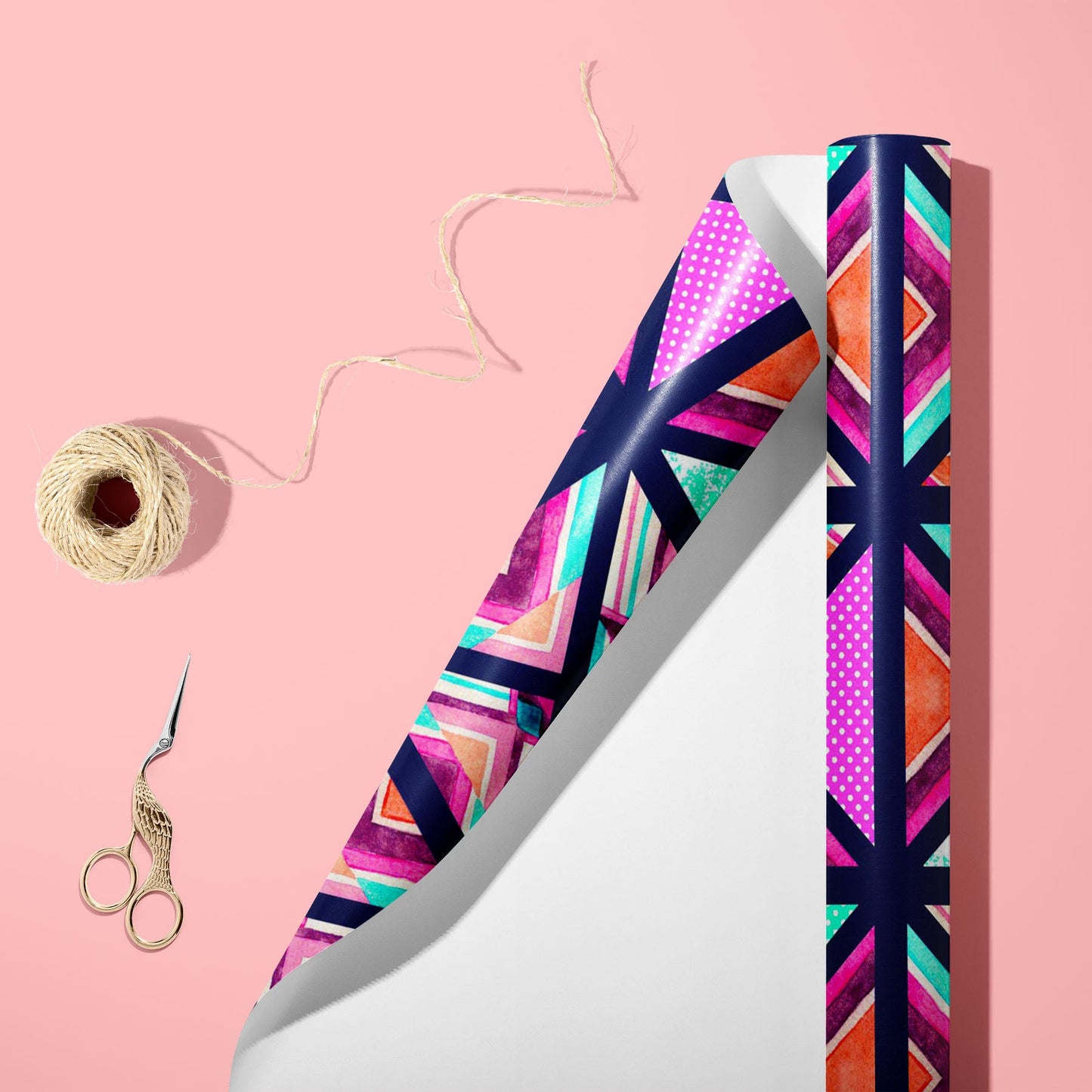 Hand-Drawn Triangles D1 Art & Craft Gift Wrapping Paper