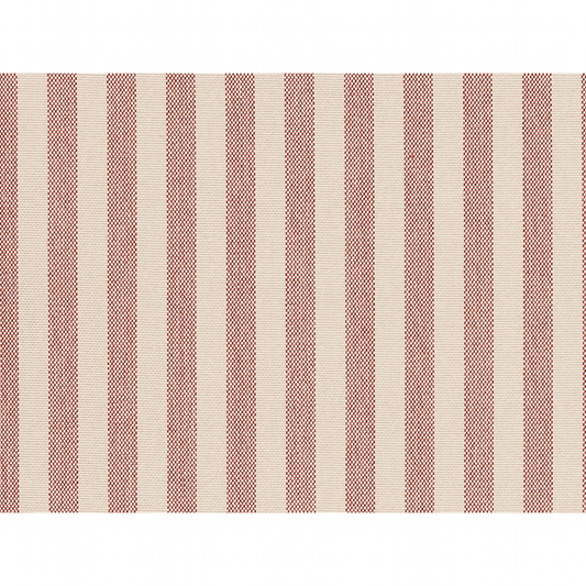 Brunschwig & Fils Directire Stripe Fabric / Pekin Red